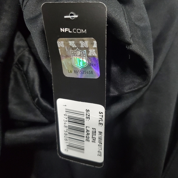 Men's Pittsburgh Steelers Black Backfield Combine Authentic Pullover Hoodie - Picture 7 of 7